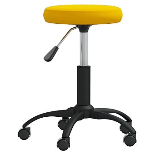 QJBSAVVA Wohnzimmer Stühle Esszimmerstühle Essstuhl Dining Chairs - Esszimmerstuhl Senfgelb Samt für Büro Garten Arbeitszimmer Schlafzimmer von QJBSAVVA