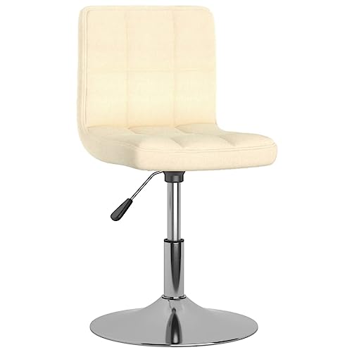 QJBSAVVA Wohnzimmer Stühle Gartenstühle Gartenstuhl Chairs for Dining Table - Esszimmerstuhl Drehbar Creme Stoff für Esszimmer Arbeitszimmer Garten Wohnzimmer von QJBSAVVA