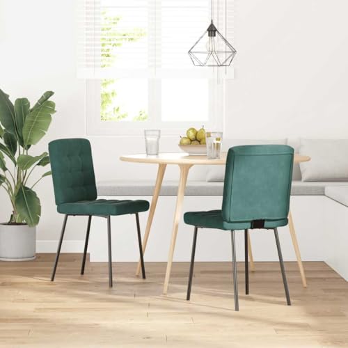 QJBSAVVA Wohnzimmer Stühle Schminktisch Stuhl Esstisch Stühle Chairs for Dining Table - Esszimmerstühle 2 STK. Dunkelgrün Samt für Arbeitszimmer Büro Küche Wohnzimmer QJBSAVVA Wohnzimmer Stühle Schminktisch Stuhl Esstisch Stühle Chairs for Dining Table - Esszimmerstühle 2 STK. Dunkelgrün Samt für Arbeitszimmer Büro Küche Wohnzimmer von QJBSAVVA