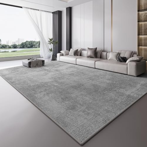 QJDTZMD Teppich Flur 130 x 160 cm Teppich Weich rutschfest Langer Läufer Waschbar Kurzflor Küchenläufer Pflegeleicht für Schlafzimmer Modernes Tintengrau von QJDTZMD