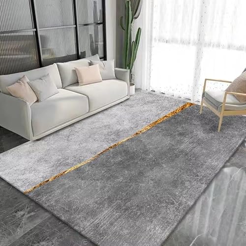 QJDTZMD Teppich Wohnzimmer 160 x 280 cm Kurzflor rutschfest rechteckig Pflegeleicht Waschbar Teppiche für Schlafzimmer Küchenteppich Modernes Schlichtes Graugelb QJDTZMD Teppich Wohnzimmer 160 x 280 cm Kurzflor rutschfest rechteckig Pflegeleicht Waschbar Teppiche für Schlafzimmer Küchenteppich Modernes Schlichtes Graugelb von QJDTZMD