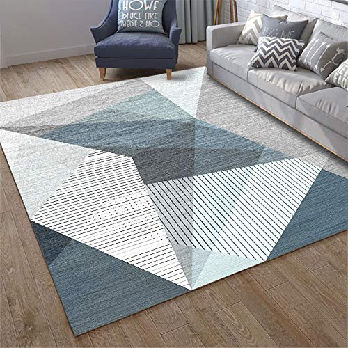 QJDTZMD Teppich Wohnzimmer 180 x 200 cm Großer rutschfest Kurzflor Waschbarer Moderner Teppich für Küchen Büro Esszimmer Moderne geometrische Linien grau grün weiß QJDTZMD Teppich Wohnzimmer 180 x 200 cm Großer rutschfest Kurzflor Waschbarer Moderner Teppich für Küchen Büro Esszimmer Moderne geometrische Linien grau grün weiß von QJDTZMD