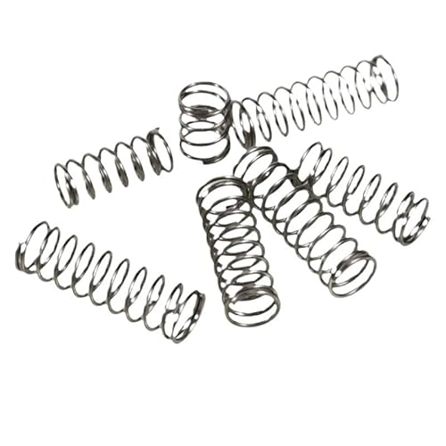 Druckfeder aus Edelstahl, 10 Stück, 65 Mn, Y-förmiger zylindrischer Rotor, Rückholstoßdämpfung, Druckdruckfeder, Stahldrahtdurchmesser 1,2 mm(15mm (10pcs),9mm) von QJFORU