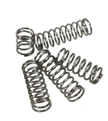 Druckfeder aus Edelstahl, 5/10 Stück, 65 Mn Stahldraht, Durchmesser 1,5 mm, Rotorrücklauf, Kompressionsentlastungsdruckfeder, Stahl(25mm (10pcs),20mm) von QJFORU