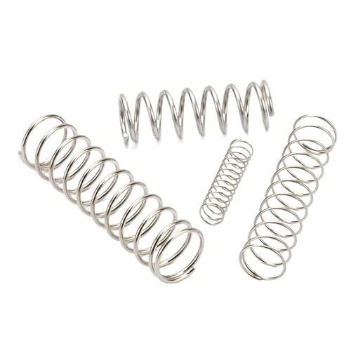 Druckfeder aus Edelstahl, 5/10 Stück zylindrische Spule, komprimierte Rückfeder, stoßdämpfende Druckrückstellfeder, 65 Mn Stahldrahtdurchmesser 1,0 mm(20mm(10PCS),9mm) von QJFORU