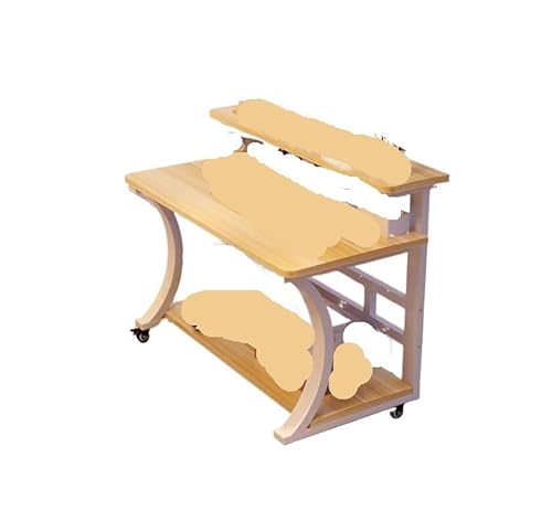 QJFORU Klappbarer Esstisch, Kleiner Computertisch, tragbarer Schreibtisch for Laptop, idealer Laptop-Schreibtisch for das Heimbüro und tragbarer Computertisch for kleine Räume(Walnut,100cm) von QJFORU