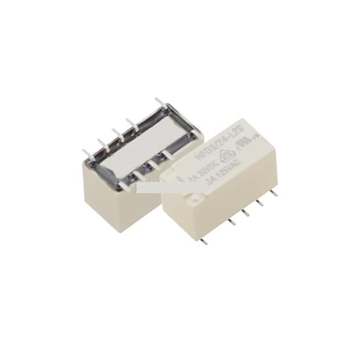 Relais, 5-teiliges Relais HFD3/5 12 24-L2 HFD3-5-L2S HFD3-12-L2SR HFD3-24-L2SR 2A 10-polig DIP SMD 5 V 12 V 24 V Signalrelais SUNBOOOYIN(HFD3 24 L2S) von QJFORU