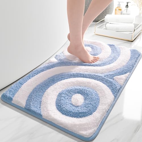 QJHOMO Niedlicher Badezimmerteppich, rutschfeste Badematte, moderne ästhetische Badezimmer-Dekoration, geometrisch gestreift, flauschige Fußmatten, dicker Mikrofaser-Teppich, super saugfähig, 50,8 x QJHOMO Niedlicher Badezimmerteppich, rutschfeste Badematte, moderne ästhetische Badezimmer-Dekoration, geometrisch gestreift, flauschige Fußmatten, dicker Mikrofaser-Teppich, super saugfähig, 50,8 x von QJHOMO