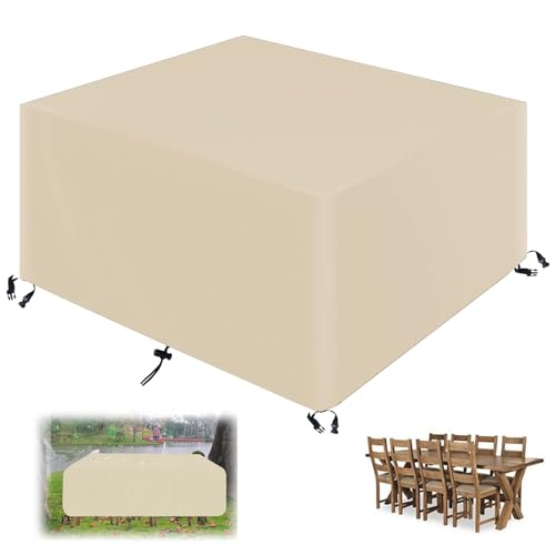 QJHSSM Abdeckung Gartenmöbel,Winddicht Anti-UV Wasserdicht Abdeckplane Gartentische Schutzhülle,420D Oxford Quadrat Schutzhülle Loungemöbel,für Gartenmöbel-Beige|| 250x200x80cm/98x79x31in QJHSSM Abdeckung Gartenmöbel,Winddicht Anti-UV Wasserdicht Abdeckplane Gartentische Schutzhülle,420D Oxford Quadrat Schutzhülle Loungemöbel,für Gartenmöbel-Beige|| 250x200x80cm/98x79x31in von QJHSSM