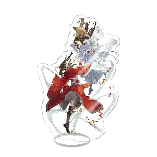 QJIRZB 16 cm Tian Guan Ci Fu Anime Charakter Acryl Ständer Xie Lian/San Lang/Hua Cheng Acryl Desktop-Ständer mit doppelseitigem Design, Schreibtischständer (Typ 5, 16 cm) von QJIRZB