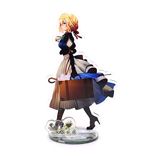 QJIRZB Violet Evergarden Acryl Stehfigur Acryl Kunststoff Stand Dekor für Erwachsene (Typ 3) von QJIRZB