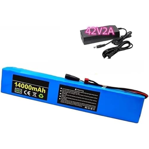 36V 14AH 10S4P Lithium-Ionen-Akku mit BMS und 42V 2A Ladegerät für 350W 500W 600W Elektroroller XT90 36V 14AH 10S4P Lithium-Ionen-Akku mit BMS und 42V 2A Ladegerät für 350W 500W 600W Elektroroller XT90 von QJWM