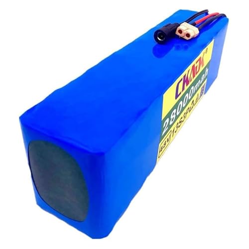 48 V 28 Ah 13S3P Elektrofahrradakku mit Ladegerät 48 Volt Elektroroller Wiederaufladbarer Lithium-Ionen-Akku XT60 von QJWM