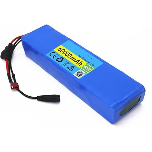 48V 60000 Mah Ebike Lithium-Batterie Pack 48V 60Ah 13S2P Mit BMS 54,6 V 2A Ladegerät Für Wiederaufladbare Batterien für E-Bike Elektrische Fahrrad Roller XT60 48V 60000 Mah Ebike Lithium-Batterie Pack 48V 60Ah 13S2P Mit BMS 54,6 V 2A Ladegerät Für Wiederaufladbare Batterien für E-Bike Elektrische Fahrrad Roller XT60 von QJWM