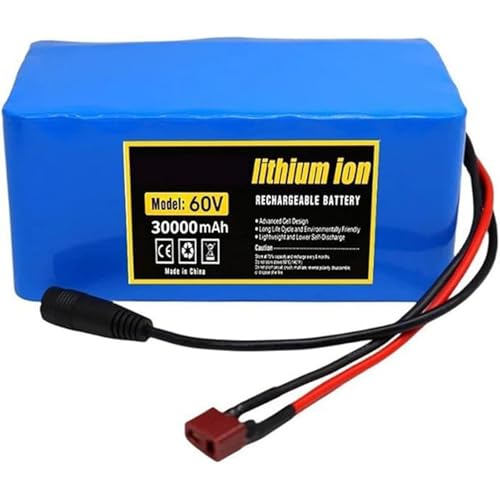 60 V 30 Ah Ebike Lithium-Batterie mit Ladegerät 60 V Li-Ionen-Roller-Batterie für 200 W 350 W 500 W 800 W 1000 W Motor T 60 V 30 Ah Ebike Lithium-Batterie mit Ladegerät 60 V Li-Ionen-Roller-Batterie für 200 W 350 W 500 W 800 W 1000 W Motor T von QJWM