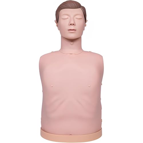 CPR-Puppe für Erwachsene, menschliches Modell zur kardiopulmonalen Wiederbelebung für Erwachsene, künstliche Beatmung zum Üben und Verbessern von Erste-Hilfe-Fähigkeiten A von QJWM