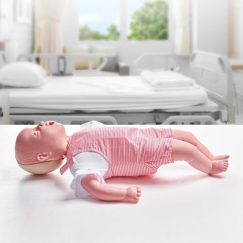 CPR-Puppe für Säuglinge, CPR-Puppe aus Silikon für Säuglinge mit simulierter Körperstruktur, Trainingspuppe für Säuglinge A von QJWM