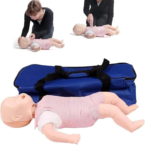 Säuglings-Wiederbelebungspuppe, Silikon-CPR-Puppe für Babys, kardiopulmonale Wiederbelebungspuppe für Patientenaufklärung und -unterricht A von QJWM