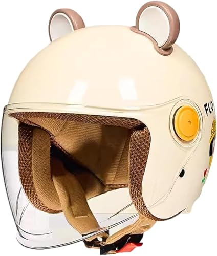 Motorrad-Kinderhelm Für 6-12-Jährige Jungen Und Mädchen, Cooler Spider-Typ-Halbhelm, Kinder-Go-Kart-ATV-Helm, Half Face Cruiser Scooter Moped-Helm B,48-56cm von QKDWQZ