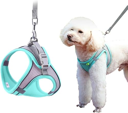 QKEPCY Hundegeschirr Reflektierendes Geschirr Hund Ausbruchsicheres Hunde mit Griff Brustgeschirr Gepolstertem Atmungsaktiv Hundeweste Panikgeschirr(S) von QKEPCY