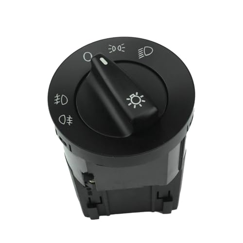 Auto Chrom Scheinwerfer Steuerknopf Schalter Nebelscheinwerfer Sensor Licht 3B0941531 3BD941531A Fensterheber-Taste(NO Chrome) von QKFTCSDW