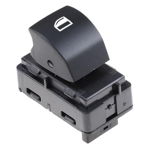 BMFK4Z Einzel-Fensterheberschalter aus schwarzem ABS-Kunststoff, passend for 5er E60/E61 Fensterheber-Taste von QKFTCSDW