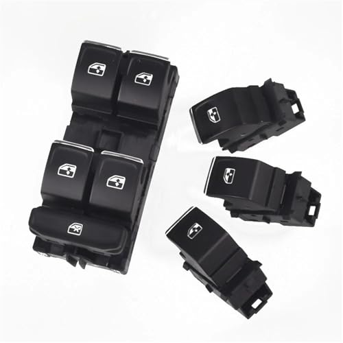 Fensterhauptschalter auf der Fahrerseite 5G0959857C 5GG959857 Fensterheber-Taste(WHITE) von QKFTCSDW