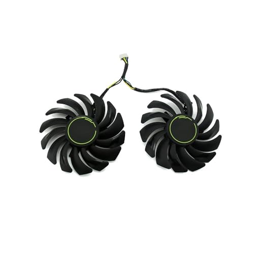 QKFTCSDW 2 Teile/los 87mm PLD09210S12HH Kühler Lüfter Kompatibel mit GTX 1660 Ti SUPER RTX 2060 2070 2080 Ventus XS OC Kühlung Grafik Fan(C2-Fan) von QKFTCSDW