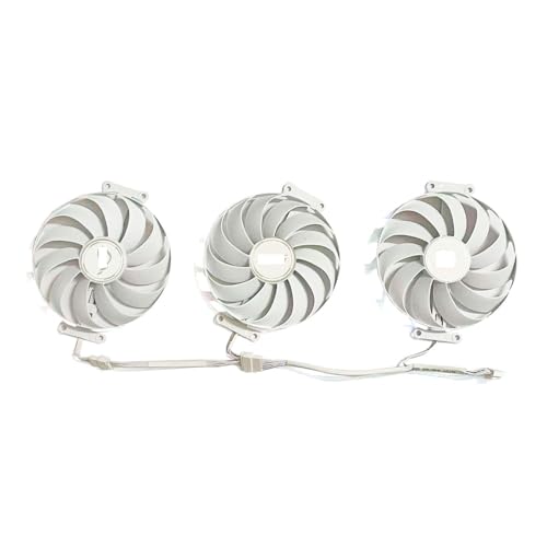 QKFTCSDW 3FAN 7PIN CF1010U12S DC 12V 0,45A Kompatibel mit RTX 3070 3080 Ti 3090 Weiße Oc-Version GPU-Ersatzlüfter(R) von QKFTCSDW