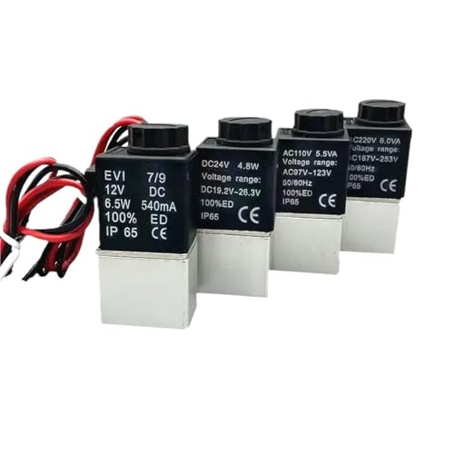 2V025-06T Normally Open 12V Solenoid Valve 1/8" 24V 110V 220V 380V 1 Way Valve Pneumatic Valves for Water Air Gas Two-way(220V_NORMALLY OPEN) von QKKSBWKCT
