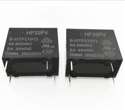 5V relay HF32FV-5-HTF HF32FV 5-HTF HF32FV5HTF 5VDC DC5V 5V 5A 250VAC 4PIN(50PCS) von QKKSBWKCT