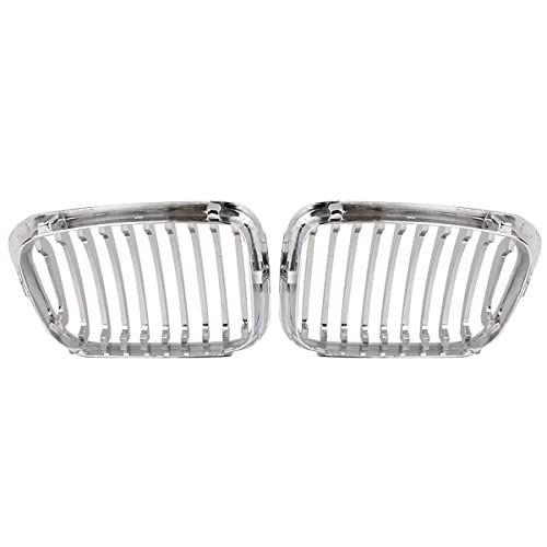 QLASIC Auto Kühlergrill Für B&MW E46 3er 4-Türer Limousine 1998 1999 2000 2001 Ersatzteil Paar Auto Front Niere Grill Grills Chromsplitter von QLASIC