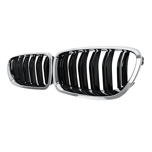 QLASIC Auto Kühlergrill Für B&MW F10 / F11 M5 535I 550I 528I 4-Türer 2010-2017 Auto Chrom + glänzend schwarz Doppellamellen vorne Nierengitter Grill QLASIC Auto Kühlergrill Für B&MW F10 / F11 M5 535I 550I 528I 4-Türer 2010-2017 Auto Chrom + glänzend schwarz Doppellamellen vorne Nierengitter Grill von QLASIC