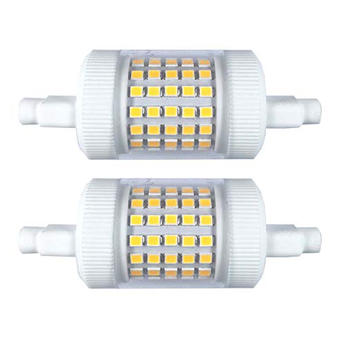 QLEE Dimmbare 12w R7s LED-Lampe 78mm Tageslicht 150w äQuivalentes Halogenlicht 3,1 "Double Ended J Base T3 R7s 150w 220v Flutlicht Lesung Arbeitssicherheit Stehlampe DayLight 2PCS von QLEE