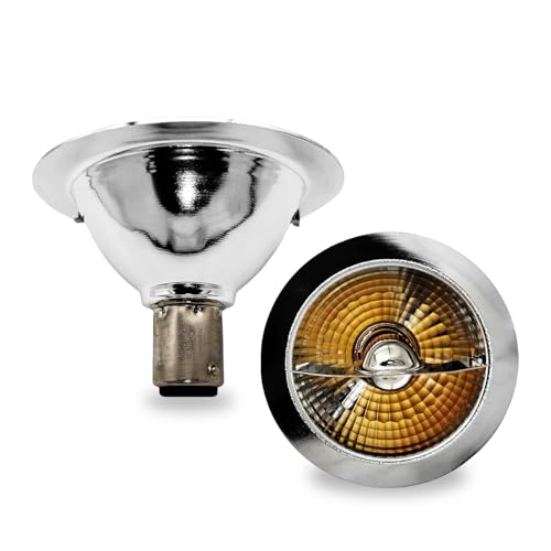 QLEE AR70 LED-Lampe 3W BA15D 30W Halogen-Äquivalent Nicht dimmbar Warmweiß 2700K Einbaustrahler Für Küche Bad Gewerbeleuchten Haushaltslampen 2er Pack von QLEE