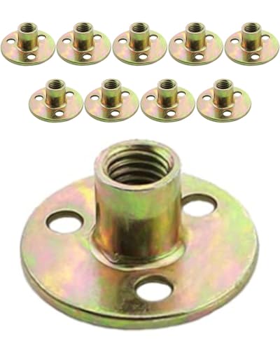 QLEUIFT 10 pcs Flanschmutter T Mutter M10 Muttern Flanschmuttern Einschlagmutter M8 Einschraubmutter Einschlagmuttern M10 Hülsenmutter M10 3-Loch T-Mutter für Befestigung von Möbeln QLEUIFT 10 pcs Flanschmutter T Mutter M10 Muttern Flanschmuttern Einschlagmutter M8 Einschraubmutter Einschlagmuttern M10 Hülsenmutter M10 3-Loch T-Mutter für Befestigung von Möbeln von QLEUIFT