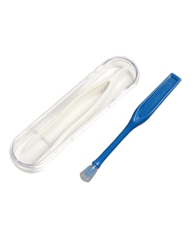 QLEUIFT 2 pcs Werkzeugset zum Entfernen von Kontaktlinsen Übergroße Kontaktlinsen Pinzette Linsen Saugstabklemmenzange mit Etui für unterwegs von QLEUIFT