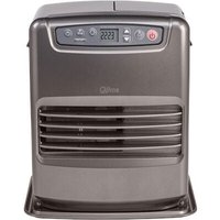 Qlima Laser-Paraffinkocher (sre 0031 tc) - Farbe Grau Metallic - Lange Betriebsdauer mit Sparmodus - Geräuschloser Betrieb - Einstellbarer Thermostat von QLIMA