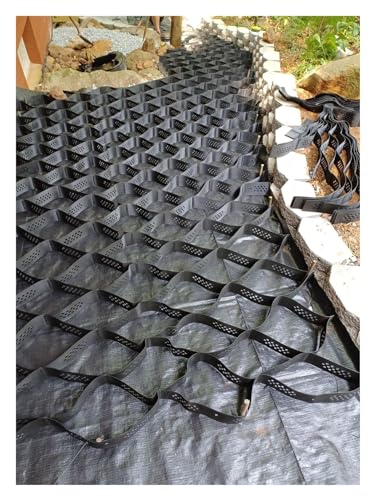 Robustes 2"/4" HDPE-Geogitter zur Einfahrtsstabilisierung, Erosionskontrolle und Hangverstärkung – Bodengitter in Premiumqualität for den privaten und gewerblichen Gebrauch(4x5m (13x 16.5ft) 5cm/2" Hi von QLLHDL