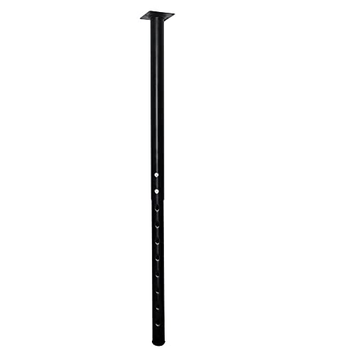 QLLY Tischbeine Metall Schwarz Schreibtischbeine Höhenverstellbar 60-100cm Möbelfuß Hochbelastbares Metall Tischbeine Geeignet Tischfuß für Heimbüro Schreibtisch Arbeitsplatten (1, Schwarz) von QLLY