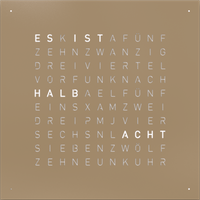 QLOCKTWO - Earth 45 von QLOCKTWO