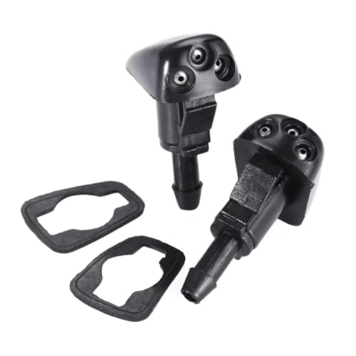 QLOREGS Scheibenwaschdüse Kompatibel Mit Kia Für Spectra 2003–2004, Für Amanti 2004 2005 2006, 2 Stück, Frontscheibenwischer-Waschdüse, Sprühstrahl, OEM: 98630-YY000 von QLOREGS