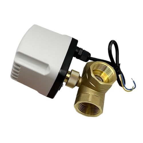 1/2'' 3/4" 1'' 1-1/4'' 1-1/2'' 3 Way Brass Motorized Ball Valve 2-Wire Control T Type IP65 Waterproof Electric Ball Valve(1/2",12VDC_NORMALLY CLOSED) von QLRCCKVVT