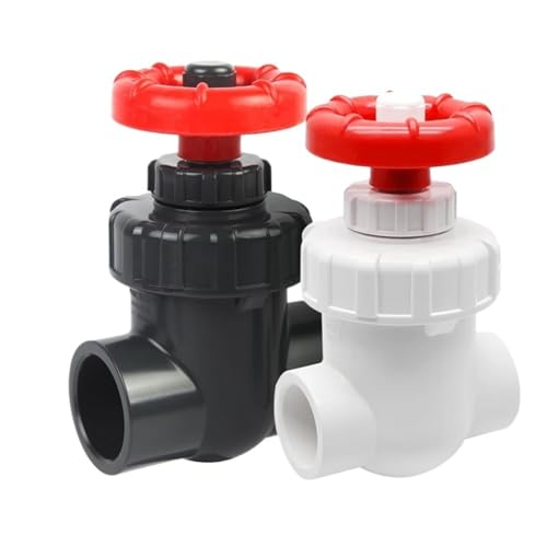 20/25/32/40 mm Hochwertiges UPVC-Schieberventil Präzisions-Durchflussregelung PVC-Schleusenventil Gartenbewässerung Aquarium PVC-Ventil(63mm DN50,Dark Gray) von QLRCCKVVT
