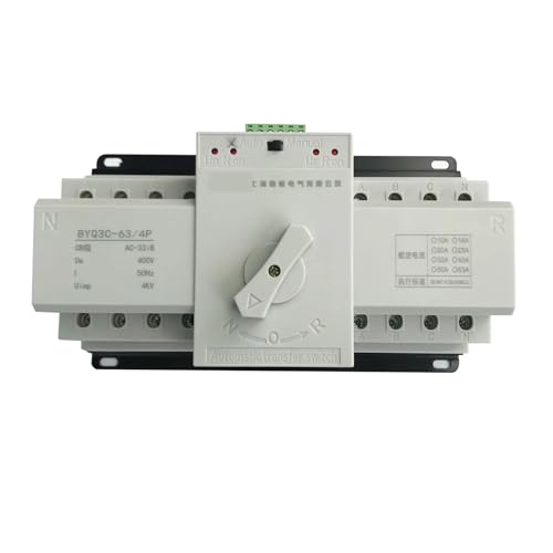 2025 Bester 4P 3-Phasen-400-V-ATS-Automatiktransferschalter mit doppelter Leistung Elektrische Wahlschalter Unterbrechungsfreie Stromversorgung 63A 125A(400V 63A) von QLRCCKVVT
