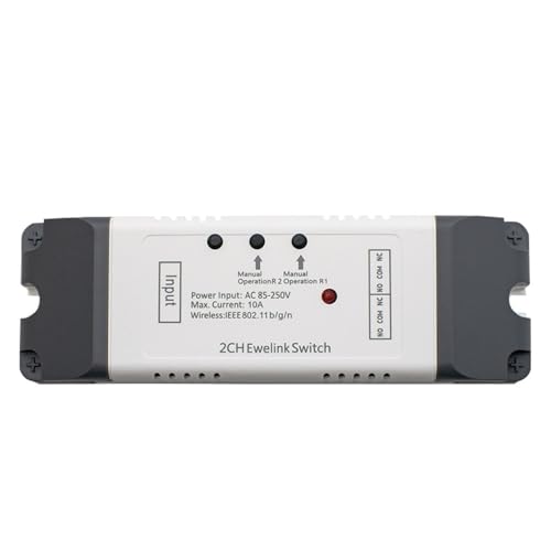 2CH Smart Switch 2 Kanal Wifi Relais Rolltor Schalter DC5V 12V 24V 32V 220V Motor Vorhang Schalter for eWeLink(85-250V) von QLRCCKVVT