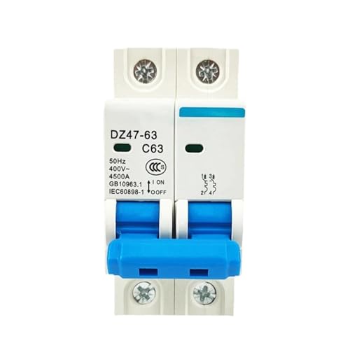 2P AC 400V Mini Circuit Breaker 6A 10A 16A 20A 25A 32A 40A 50A 63A MCB for PV System Luft Schalter(50A) von QLRCCKVVT