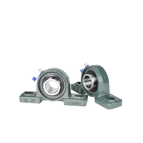 2Pcs UCP201 UCP202 UCP203 UCP204 UCP205 UCP206 UCP207 Pillow Block Bearing Bore 12/15/17/20/25/30mm Bolt Solid Base for Spindle(UCP203 17mm) von QLRCCKVVT