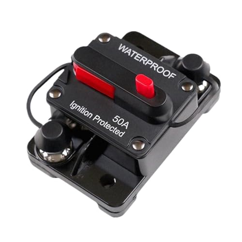 30A-300A Leistungsschalter 12V 24V DC Trolling Mit Manuellem Reset Boot Manueller Stromschutz For Audiosicherung Auto 48VDC Wasserdicht(CB-5 100A) von QLRCCKVVT