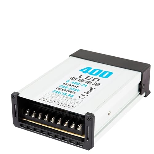 60W 120W 200W 400W Rainproof Switching Power Supply AC/DC 12V 24V Outdoor SMPS Transformer LED Lighting Courtyard Advertising(24V 16.6A 400W) von QLRCCKVVT